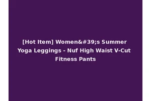 [Hot Item] Women's Summer Yoga Leggings - Nuf High Waist V-Cut Fitness Pants