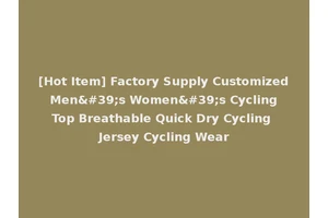 [Hot Item] Factory Supply Customized Men's Women's Cycling Top Breathable Quick Dry Cycling Jersey Cycling Wear