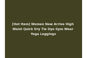 [Hot Item] Women New Arrive High Waist Quick Dry Tie Dye Gym Wear Yoga Leggings