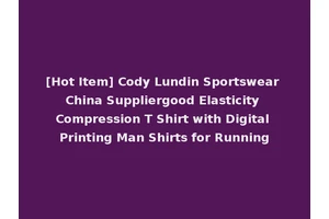 [Hot Item] Cody Lundin Sportswear China Suppliergood Elasticity Compression T Shirt with Digital Printing Man Shirts for Running