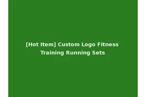 [Hot Item] Custom Logo Fitness Training Running Sets