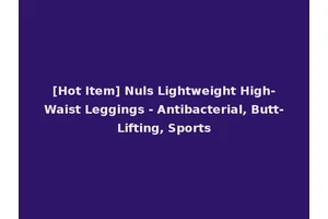 [Hot Item] Nuls Lightweight High-Waist Leggings - Antibacterial, Butt-Lifting, Sports