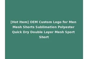 [Hot Item] OEM Custom Logo for Men Mesh Shorts Sublimation Polyester Quick Dry Double Layer Mesh Sport Short