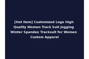[Hot Item] Customized Logo High Quality Women Track Suit Jogging Winter Spandex Tracksuit for Women Custom Apparel