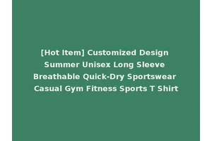 [Hot Item] Customized Design Summer Unisex Long Sleeve Breathable Quick-Dry Sportswear Casual Gym Fitness Sports T Shirt