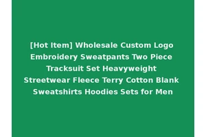 [Hot Item] Wholesale Custom Logo Embroidery Sweatpants Two Piece Tracksuit Set Heavyweight Streetwear Fleece Terry Cotton Blank Sweatshirts Hoodies Sets for Men
