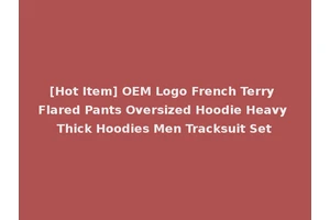 [Hot Item] OEM Logo French Terry Flared Pants Oversized Hoodie Heavy Thick Hoodies Men Tracksuit Set