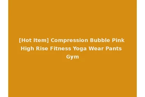 [Hot Item] Compression Bubble Pink High Rise Fitness Yoga Wear Pants Gym