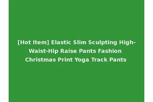 [Hot Item] Elastic Slim Sculpting High-Waist-Hip Raise Pants Fashion Christmas Print Yoga Track Pants