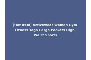 [Hot Item] Activewear Women Gym Fitness Yoga Cargo Pockets High Waist Shorts