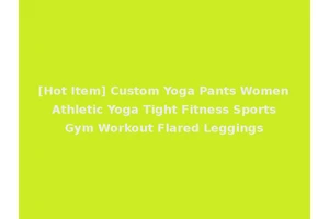 [Hot Item] Custom Yoga Pants Women Athletic Yoga Tight Fitness Sports Gym Workout Flared Leggings