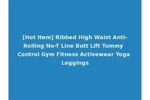 [Hot Item] Ribbed High Waist Anti-Rolling No-T Line Butt Lift Tummy Control Gym Fitness Activewear Yoga Leggings
