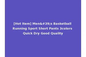 [Hot Item] Men's Basketball Running Sport Short Pants 3colors Quick Dry Good Quality