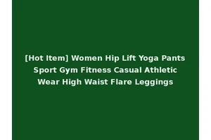 [Hot Item] Women Hip Lift Yoga Pants Sport Gym Fitness Casual Athletic Wear High Waist Flare Leggings