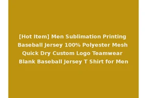 [Hot Item] Men Sublimation Printing Baseball Jersey 100% Polyester Mesh Quick Dry Custom Logo Teamwear Blank Baseball Jersey T Shirt for Men
