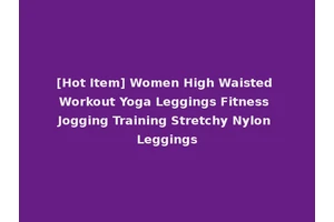 [Hot Item] Women High Waisted Workout Yoga Leggings Fitness Jogging Training Stretchy Nylon Leggings