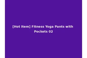 [Hot Item] Fitness Yoga Pants with Pockets 02