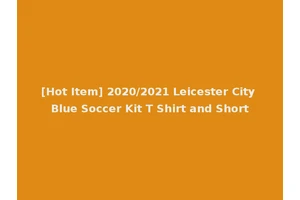 [Hot Item] 2020/2021 Leicester City Blue Soccer Kit T Shirt and Short