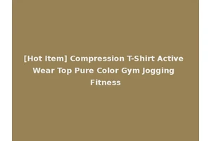 [Hot Item] Compression T-Shirt Active Wear Top Pure Color Gym Jogging Fitness