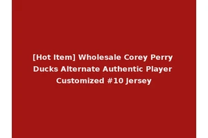 [Hot Item] Wholesale Corey Perry Ducks Alternate Authentic Player Customized #10 Jersey