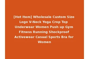 [Hot Item] Wholesale Custom Size Logo V-Neck Yoga Crop Top Underwear Women Push up Gym Fitness Running Shockproof Activewear Casual Sports Bra for Women