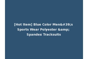 [Hot Item] Blue Color Men's Sports Wear Polyester &amp; Spandex Tracksuits