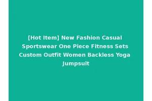 [Hot Item] New Fashion Casual Sportswear One Piece Fitness Sets Custom Outfit Women Backless Yoga Jumpsuit