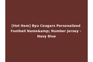 [Hot Item] Byu Cougars Personalized Football Name&amp; Number Jersey - Navy Blue
