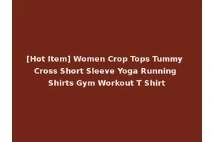 [Hot Item] Women Crop Tops Tummy Cross Short Sleeve Yoga Running Shirts Gym Workout T Shirt