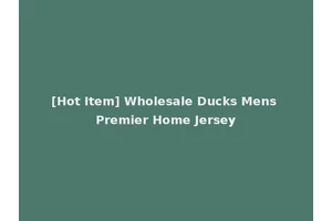 [Hot Item] Wholesale Ducks Mens Premier Home Jersey