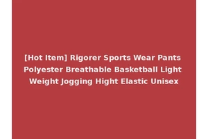 [Hot Item] Rigorer Sports Wear Pants Polyester Breathable Basketball Light Weight Jogging Hight Elastic Unisex