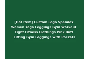 [Hot Item] Custom Logo Spandex Women Yoga Leggings Gym Workout Tight Fitness Clothings Pink Butt Lifting Gym Leggings with Pockets