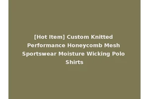 [Hot Item] Custom Knitted Performance Honeycomb Mesh Sportswear Moisture Wicking Polo Shirts