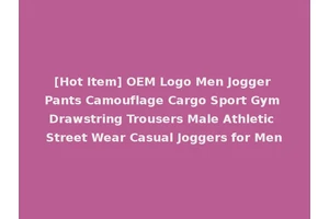 [Hot Item] OEM Logo Men Jogger Pants Camouflage Cargo Sport Gym Drawstring Trousers Male Athletic Street Wear Casual Joggers for Men