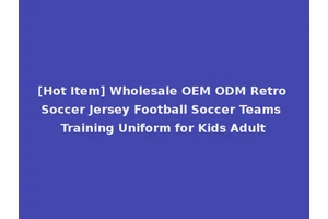 [Hot Item] Wholesale OEM ODM Retro Soccer Jersey Football Soccer Teams Training Uniform for Kids Adult