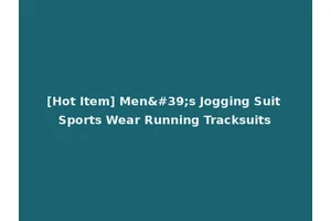 [Hot Item] Men's Jogging Suit Sports Wear Running Tracksuits