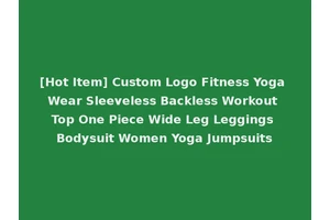[Hot Item] Custom Logo Fitness Yoga Wear Sleeveless Backless Workout Top One Piece Wide Leg Leggings Bodysuit Women Yoga Jumpsuits