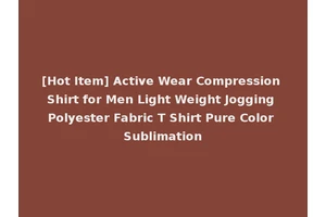 [Hot Item] Active Wear Compression Shirt for Men Light Weight Jogging Polyester Fabric T Shirt Pure Color Sublimation