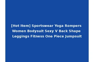 [Hot Item] Sportswear Yoga Rompers Women Bodysuit Sexy V Back Shape Leggings Fitness One Piece Jumpsuit