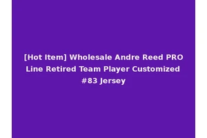 [Hot Item] Wholesale Andre Reed PRO Line Retired Team Player Customized #83 Jersey
