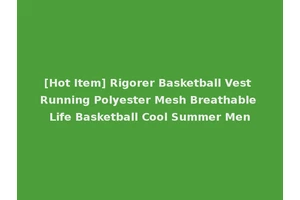 [Hot Item] Rigorer Basketball Vest Running Polyester Mesh Breathable Life Basketball Cool Summer Men