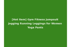 [Hot Item] Gym Fitness Jumpsuit Jogging Running Leggings for Women Yoga Pants