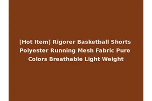 [Hot Item] Rigorer Basketball Shorts Polyester Running Mesh Fabric Pure Colors Breathable Light Weight