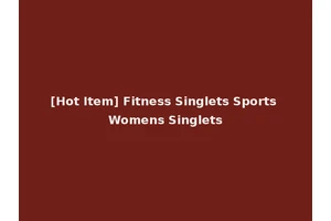 [Hot Item] Fitness Singlets Sports Womens Singlets