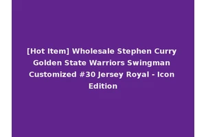 [Hot Item] Wholesale Stephen Curry Golden State Warriors Swingman Customized #30 Jersey Royal - Icon Edition