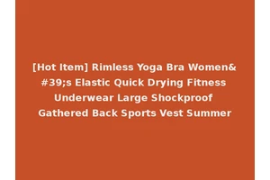 [Hot Item] Rimless Yoga Bra Women's Elastic Quick Drying Fitness Underwear Large Shockproof Gathered Back Sports Vest Summer