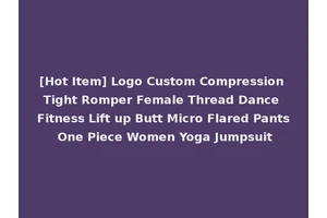 [Hot Item] Logo Custom Compression Tight Romper Female Thread Dance Fitness Lift up Butt Micro Flared Pants One Piece Women Yoga Jumpsuit