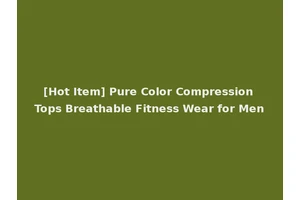 [Hot Item] Pure Color Compression Tops Breathable Fitness Wear for Men