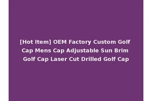 [Hot Item] OEM Factory Custom Golf Cap Mens Cap Adjustable Sun Brim Golf Cap Laser Cut Drilled Golf Cap