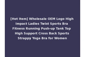 [Hot Item] Wholesale OEM Logo High Impact Ladies Twist Sports Bra Fitness Running Push-up Tank Top High Support Cross Back Sports Strappy Yoga Bra for Women